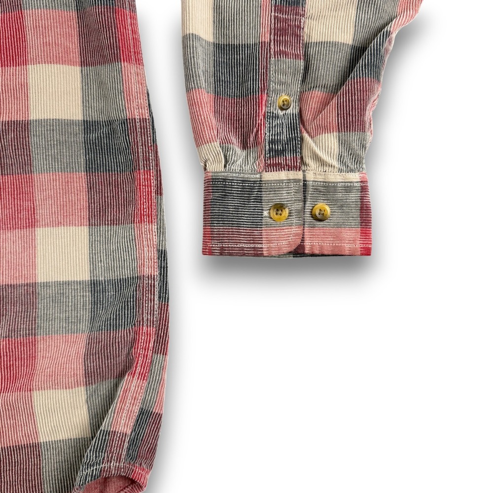 The Territory Ahead Shirt Mens LT Red‎ Gray Plaid Button Down Long Sleeve - Picture 4 of 9